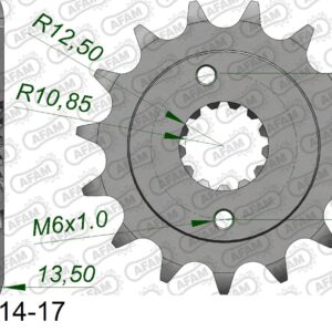 AFAM voortandwiel 17 tands voor 525 ketting