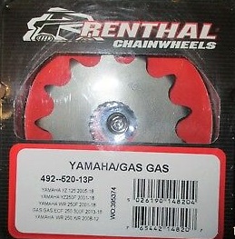 Renthal voortandwiel 14 tands staal Gas Gas EC 250F & EC 300F, Yamaha YZ 125 & YZ 250F & WR 250F, Fantic XX/XE 125