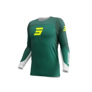 Shot MX Cross Shirt Volwassen Contact GP Groen / Fluor Geel 2026 Collectie