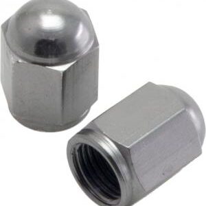 DRC Aluminium lucht ventieldoppen Titanium kleur ( set )
