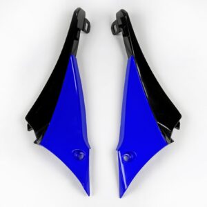 UFO radiator kappen Blauw / Zwart Yamaha YZ 450F 10 ( licht bekrast )
