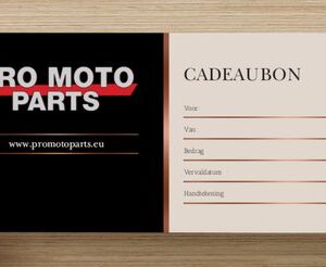 Cadeaubon 20 euro Pro Moto Parts