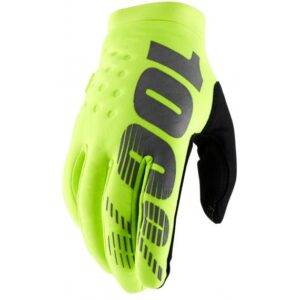 100% Maat M koud weer handschoenen Brisker fluor geel
