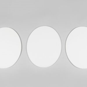 UFO voornummerplaat universeel Wit Oval plate since 1970 ( 3 stuks )