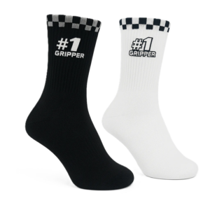Onegripper #1 crew sokken volwassenen wit ( voor schoenmaat 39-44 )