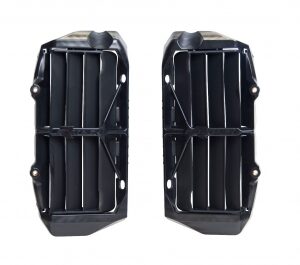 Racetech reinforced radiator roosters/lamellen zwart Husqvarna TC/FC 125-450 2019-2022 & FE/TE 250-501 2020-2022 & KTM SX 125/150/250 2019- & SX-F 250/350/450 2019- & EXC/EXC-F 250/300/350/450/500 2020-