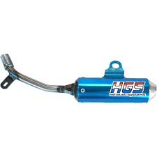 HGS uitlaatdemper aluminium Blauw KTM SX50 09-23 / HSQ TC50 17-23 / GG MC50 21-23