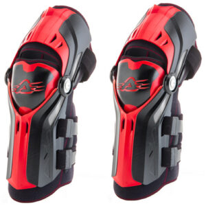 Acerbis knie beschermers Gorilla Zwart / Rood – één maat ( volwassenen )