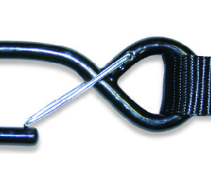 Acerbis spanbanden zwart 25mm with loop