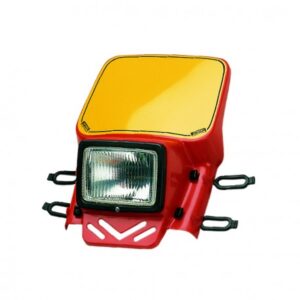 Cemoto enduro koplamp compleet Rood universeel