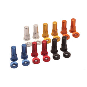 RFX Sport bandenklem moer en washer Blauw ( 2 stuks )