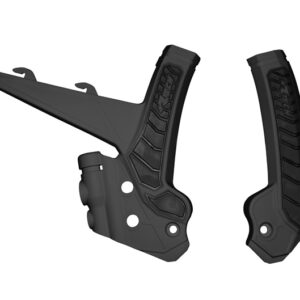 Racetech frame beschermers Zwart Gas Gas MC 125/250 2024 & MC-F 250/350/450 2024 & EC 250/300 2024 & EC 250F/350F/450F/500F 2024