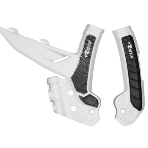Racetech frame beschermers Wit / Zwart KTM SX 125/250/300 2023- & SX-F 250/350/450 2023- & EXC/EXC-F 150/250/300/350/450/500 2024-