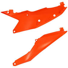Polisport Zijnummerborden Oranje KTM SX 125/150/250/300 2023- & SX-F 250/350/450 2023- & EXC/EXC-F 250/300/350/450/500 2024-