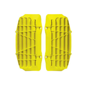 Racetech radiator roosters/lamellen zwart/Fluor geel Husqvarna TC/FC 125-450 2016-2018 & FE/TE 250-501 2017-2019