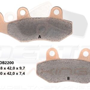 Delta Braking Sintered voor remblokken DB2200 Type D